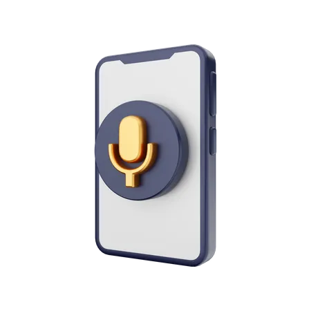 Voice Record  3D Illustration