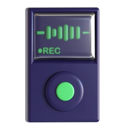 Voice Recorder  3D Icon