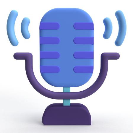 Voice Recorder  3D Icon