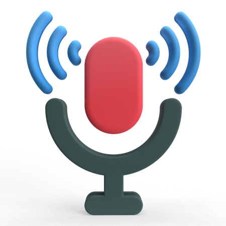 Voice Recording  3D Icon