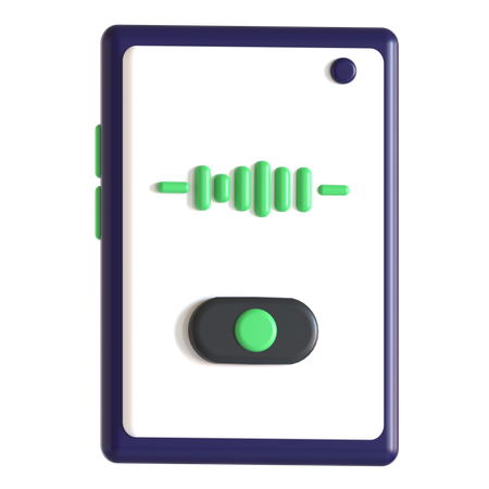 Voice Recording  3D Icon