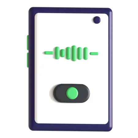 Voice Recording  3D Icon