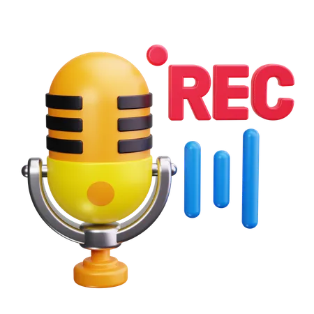 Voice recording  3D Icon