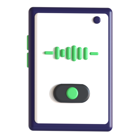 Voice Recording  3D Icon