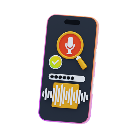 Voice Search Optimization  3D Icon