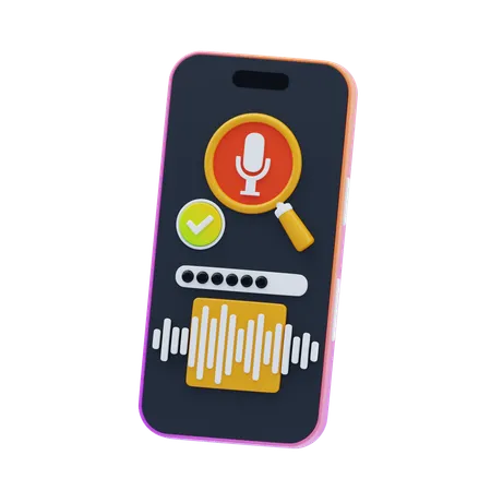 Voice Search Optimization  3D Icon