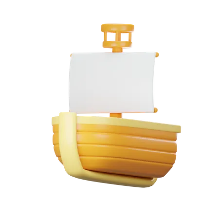 Bateau à voile  3D Icon