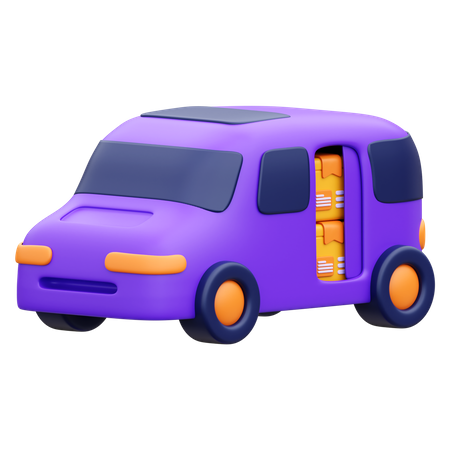 Voiture de livraison  3D Icon