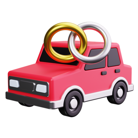 Voiture de mariage  3D Icon