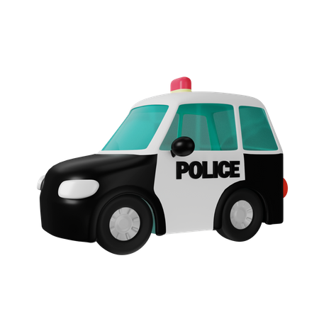 Voiture de police  3D Icon