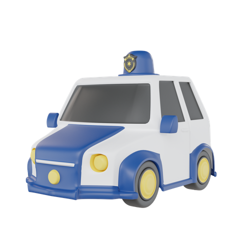 Voiture de police  3D Icon