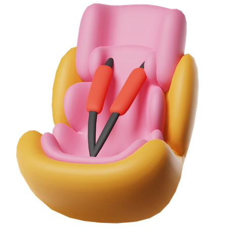 Voiture de siège bébé Icône 3D