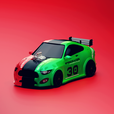 Voiture de sport  3D Illustration