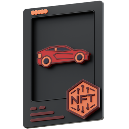 Voiture de sport nft  3D Icon