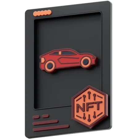 Voiture de sport nft  3D Icon