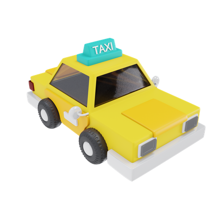 Voiture de taxi  3D Icon