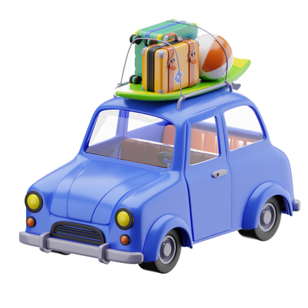 Voiture de voyage  3D Icon