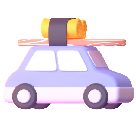 Voiture de voyage  3D Icon