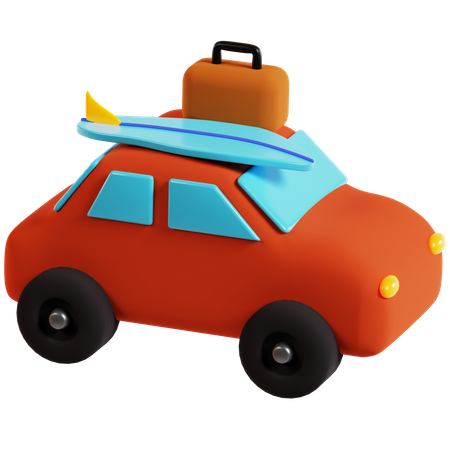 Voiture de voyage  3D Icon