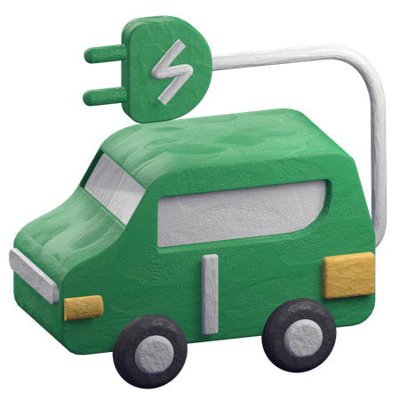 Voiture électrique  3D Illustration