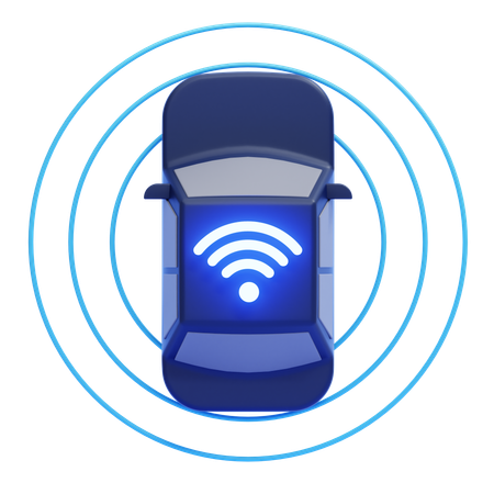 Voiture intelligente  3D Icon