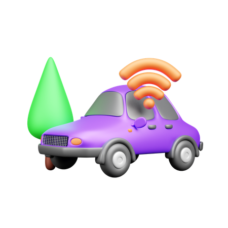 Voiture intelligente  3D Icon