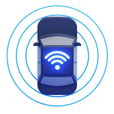 Voiture intelligente  3D Icon