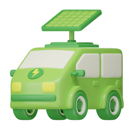 Voiture à énergie solaire  3D Icon