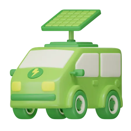 Voiture à énergie solaire  3D Icon