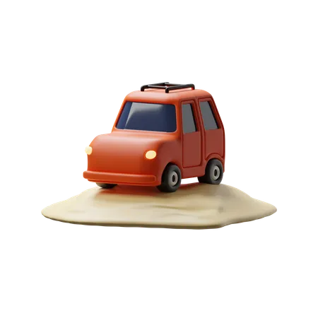 Voiture sur le sable  3D Icon