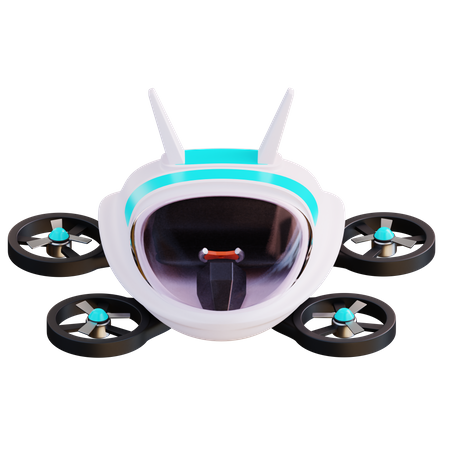 Voiture volante  3D Icon