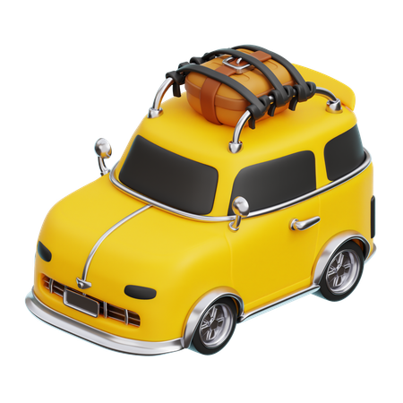 Voyage en voiture  3D Icon