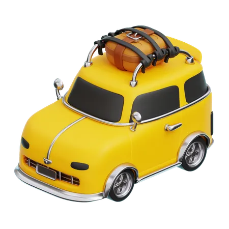 Voyage en voiture  3D Icon