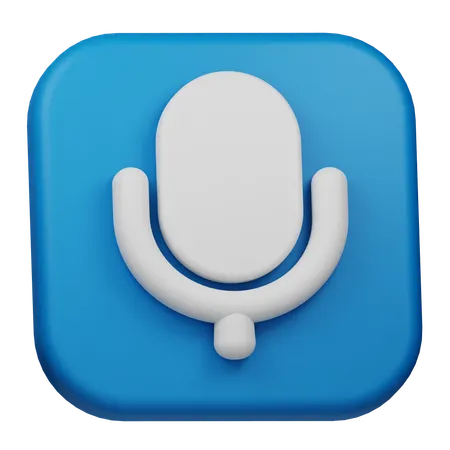 Voix  3D Icon