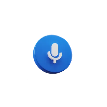 Microphone vocal  3D Icon