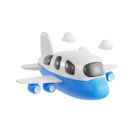 Avion de vol  3D Icon