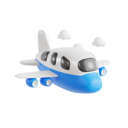 Avion de vol  3D Icon