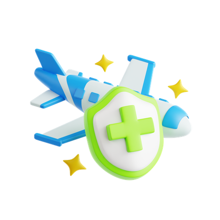 Vol en toute sécurité  3D Icon