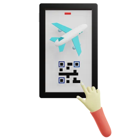 Code QR du vol  3D Icon