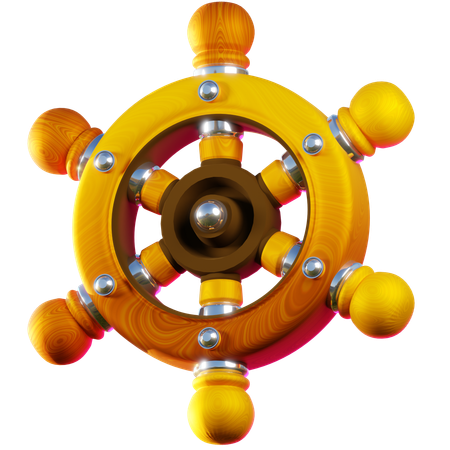 Volant de bateau de pirates  3D Icon