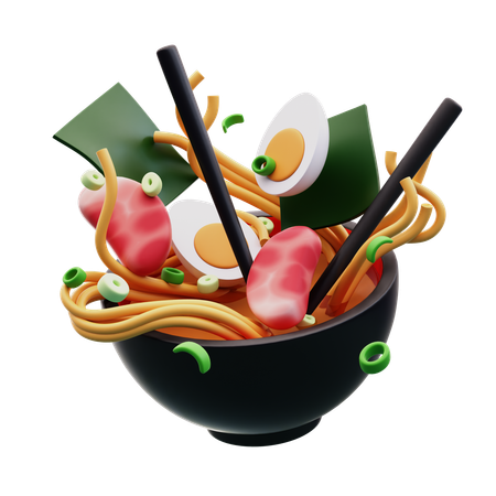 Ramen volant  3D Icon