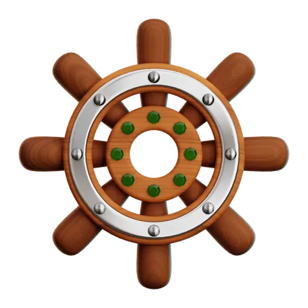 Volante de barcos  3D Icon