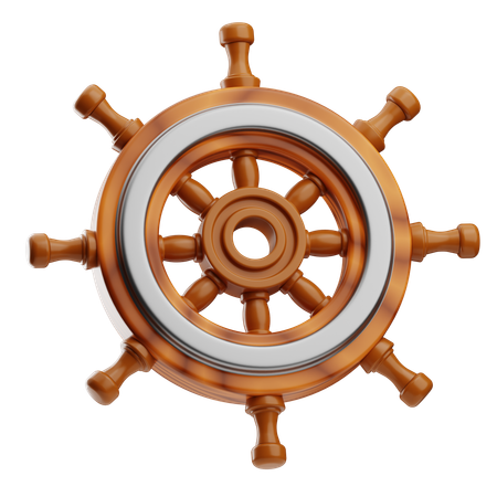 Volante de barcos  3D Icon