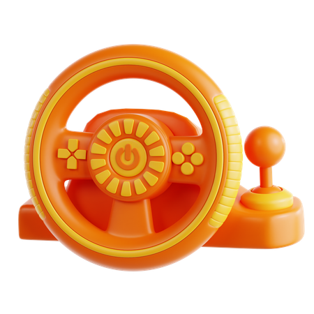 Volante de jogos  3D Icon
