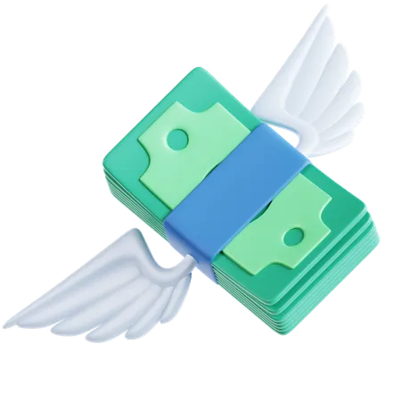 Volar dinero  3D Icon