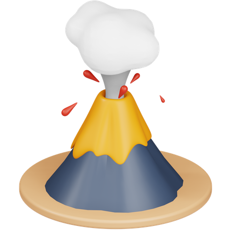 Volcan  3D Icon