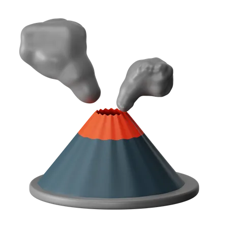 Volcán  3D Icon