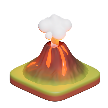Volcano  3D Icon