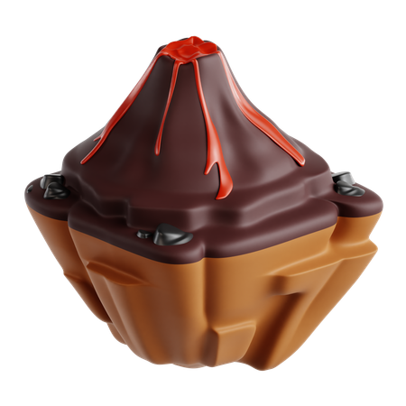 Volcano  3D Icon