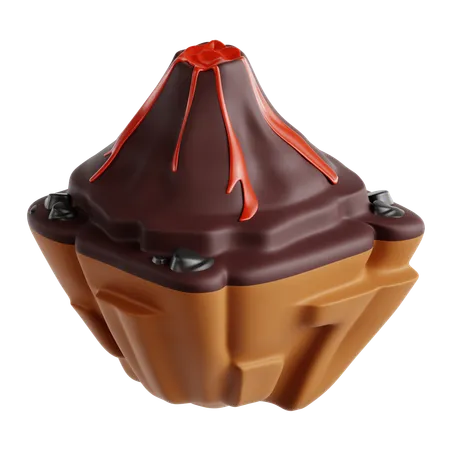 Volcano  3D Icon